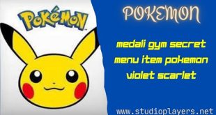 Medali Gym Secret Menu Item Pokemon Violet Scarlet