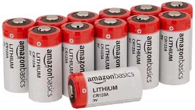 AmazonBasics Lithium CR123a Batteries