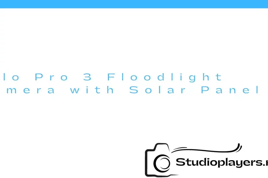 Arlo Pro 3 Floodlight Camera with Solar Panel