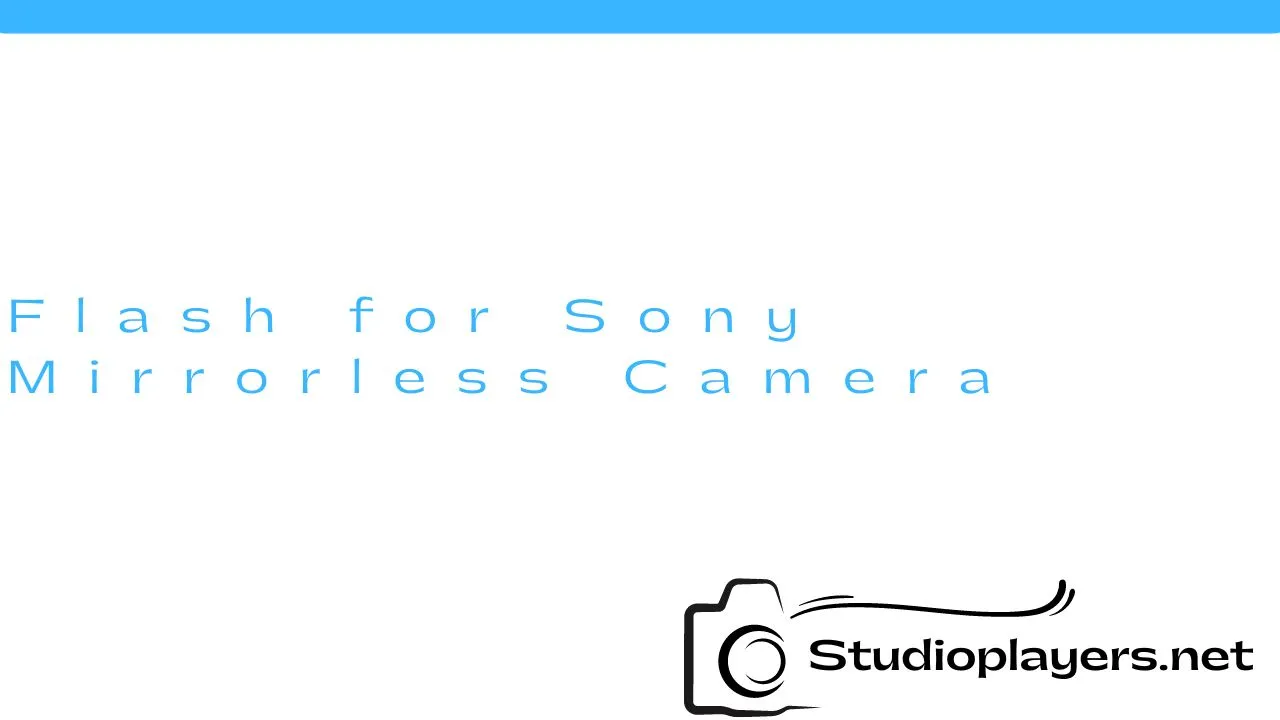 Flash for Sony Mirrorless Camera