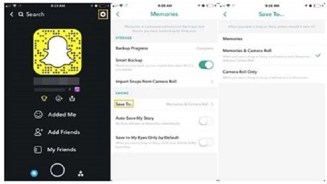 How to Stop Snaps from Saving to Camera Roll