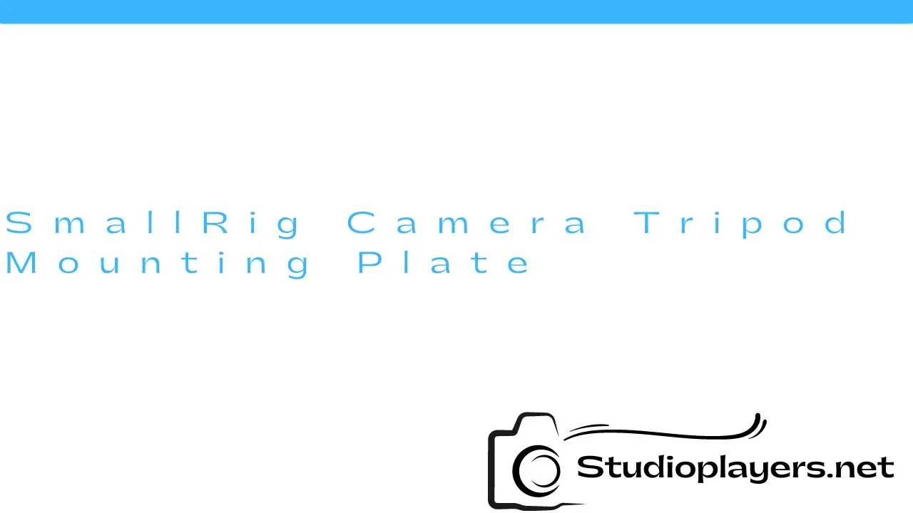SmallRig Camera Tripod Mounting Plate
