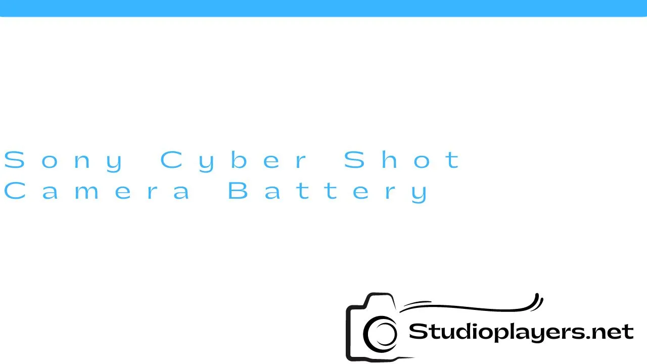 Sony Cyber Shot Camera Battery
